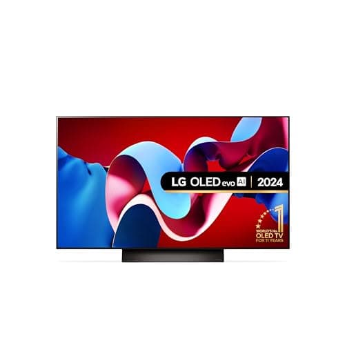 Image of LG evo OLED48C44LA 48-Inch 4K UHD Smart TV, (α9 AI Processor Gen7, Dolby Atmos, Freeview Play and Amazon Alexa, 120Hz), Umber Brown [Model 2024]