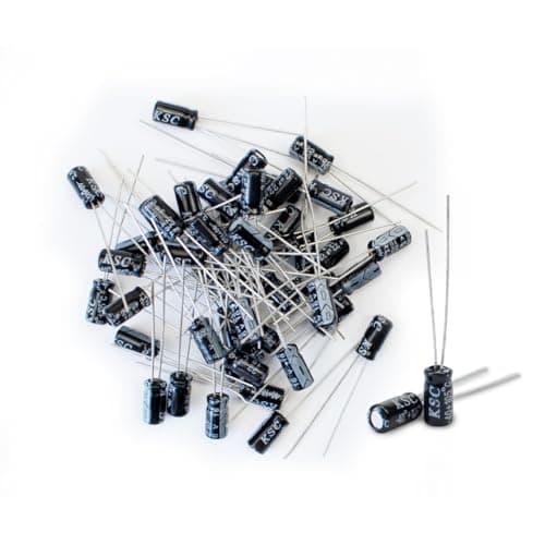 Image of Innfeeltech 50 Pcs Electrolytic Capacitor 22uF 16V Aluminum Radial Electrolytic Capacitors