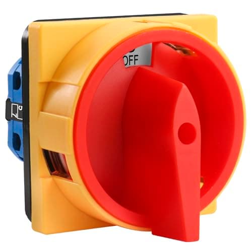 Image of Heschen Universal Rotary Cam Selector Changeover Switch, SZW26-20/2GS, AC660V 20A, 2 Position 2 Phase 8 Terminals, Manual Transfer Power Switch for Motor & Generator Control