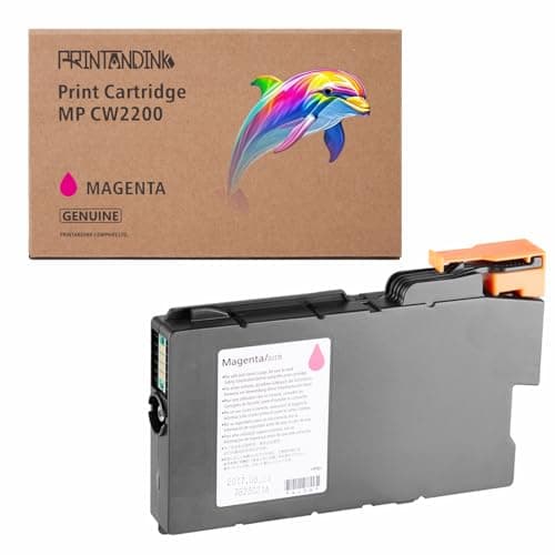 Image of PRINTANDINK CW2200 100ML Magenta 841637 Ink Cartridges Compatible for Ricoh MP CW2200 CW2201 CW1200 CW1201 IM CW2200 1200 OEM Ink