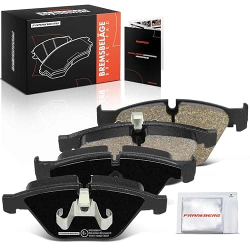 Image of Frankberg Brake Pad Set incl. 4x Pads Front Compatible with X1 E84 3 Series Touring E91 3 Series E90 3 Series Cabriolet E93 3 Series Coupe E92 Replace# 34112288869,34116857686