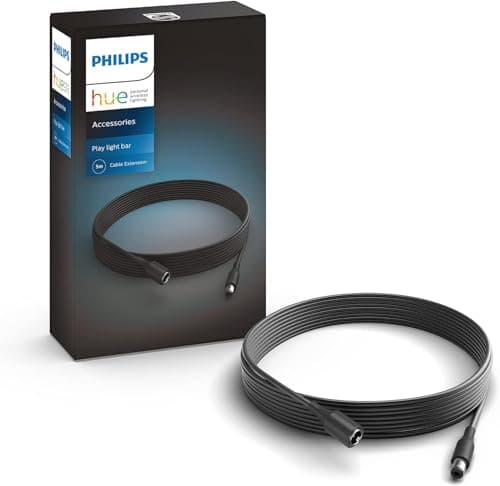 Image of Philips Hue Play Extension Cable, Black, 5m