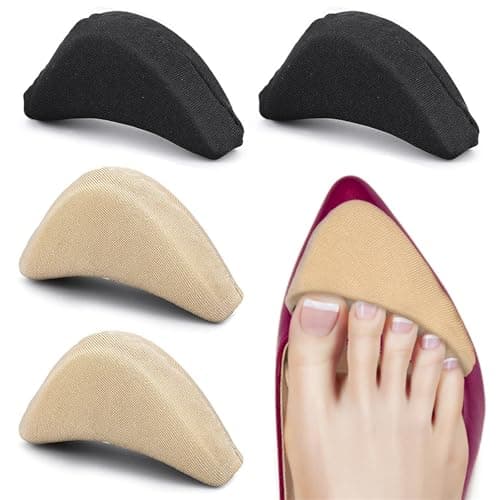 Image of Addein 2 Pairs Shoe Toe Inserts for Shoes Too Big, Soft Sponge Shoe Fillers, Adjustable Shoe Size Reducer Inserts for Women Men High Heels, Flats, Pumps, Trainers