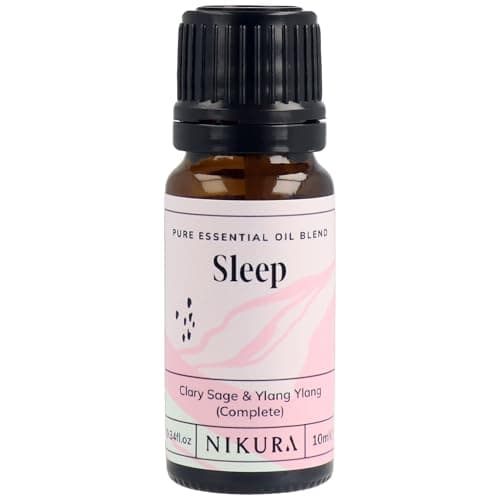 Image of Nikura Sleep Essential Oil Blend - 10ml | Made from Clary Sage & Ylang Ylang | for Relaxation, Aromatherapy, Diffusers, Soap Making, Candle Making | Vegan & UK Made