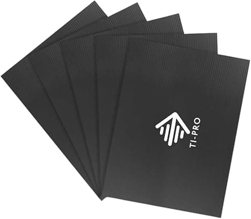 Image of TI-PRO Black Correx Floor and Surface Protection Sheet 2.4m x 1.2m x 2mm - DIY Protector Board for Painting Building Work (10 Pack)