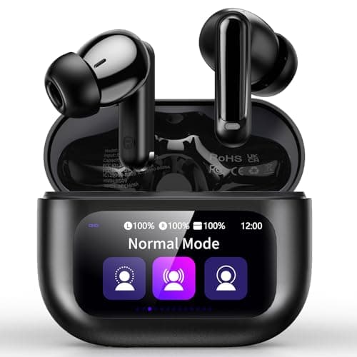Image of 2026 Wireless Earbuds, Bluetooth 5.4 Headphones In Ear with Multifunctional Touch Screen, 48H HiFi Stereo Ear Buds with ANC/ENC Noise Cancelling/Transparency Mode, 5 EQ Modes, IPX7 Earphones for Sport