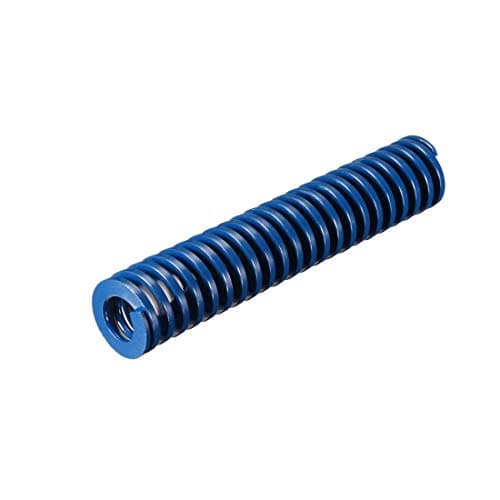 Image of sourcing map 20mm OD 100mm Long Spiral Stamping Light Load Compression Die Spring Blue 1Pcs