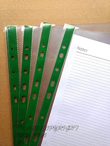 Image of 100 Plastic Wallets A4 Poly Punched Pockets Glass Clear Heavy Duty Strong Filing Document Sleeves
