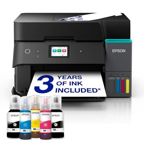 Image of Epson EcoTank ET-4950 Ink Tank Printer | Home Office Use | Wireless & Ethernet | A4 | Duplex Print, Copy, Scan, Fax | 6.1cm Touchscreen | ADF | Includes up to 3 Years of Ink