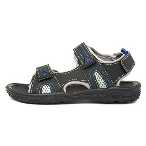 Image of Red Fish Carl Boys Black Easy Fasten Sandal - Size 11 Child UK - Black
