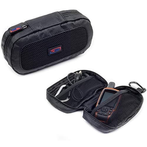 Image of Digicharge Black Soft Protective Handheld Portable GPS Carry Case for Garmin GPSMAP Navigator Approach Oregon Montana etrex inReach Explorer Satellite Communicator Travel Cover Pouch & Carabiner