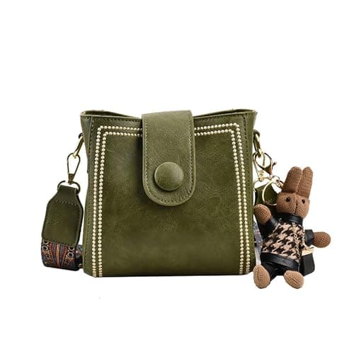 Image of PNZLZIA Vintage Fashion Bag with Adjustable Wider Shoulder Strap, Retro Small Water Bucket Design