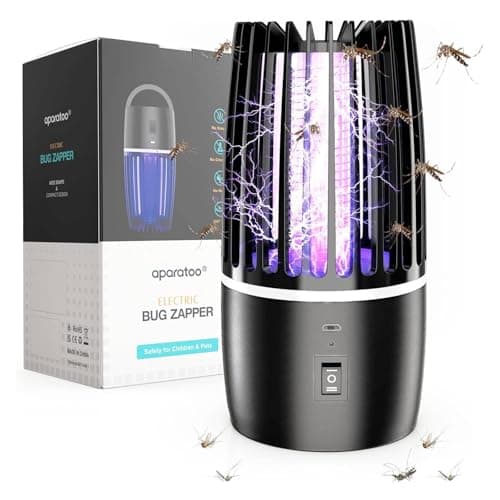 Image of Bug Zapper, 4200V Electric Mosquito Killer, Mosquito Killer Lamp, Rechargeable UV Fly Zapper with 4000mAh Battery, for Flying Insect Control Lamp, Outdoor & Indoor