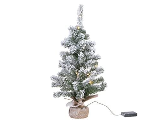 Image of Kaemingk Everlands Imperial Mini Christmas Tree Snowy Pre Lit 45cm
