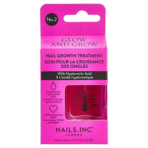 Image of Nails.INC Glow and Grow Glow-Boosting Nail Growth Treatment, 14ml Clear