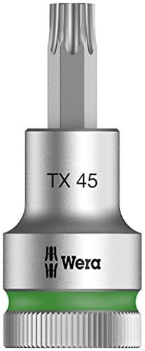 Image of Wera 8767 C HF TORX® Zyklop holding function bit socket, 1/2" drive, TX 45x60mm, 05003835001
