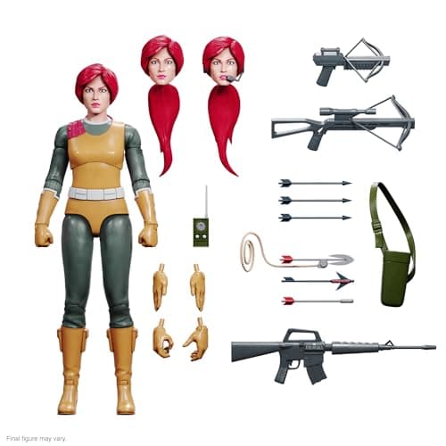 Image of Super7 ULTIMATES! G.I. Joe Scarlett - 7" G.I. Joe Action Figure with Accessories Classic Cartoon Collectibles and Retro Toys