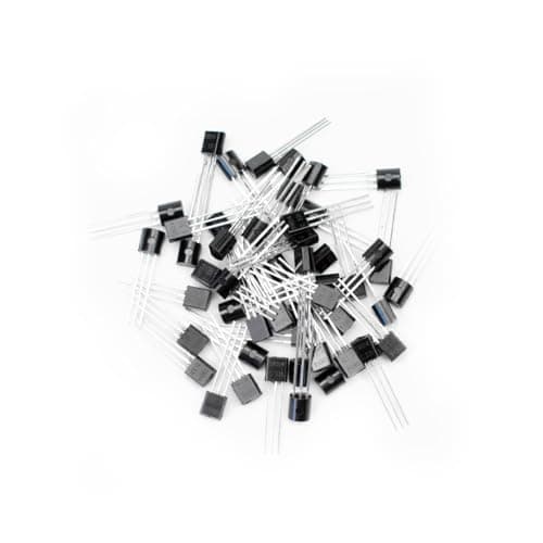 Image of Innfeeltech 50 Pcs BJT Power Transistors Values S9014 PNP Power General Purpose Transistors