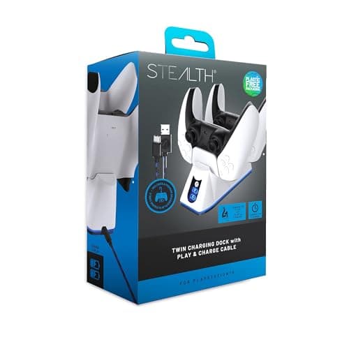 Image of Stealth SP-C100 V Twin Charging Dock with Play & Charge Cable for PS5 (PS5)