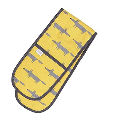 Image of Scion by Dexam Mr Fox Double Oven Gloves - Yellow