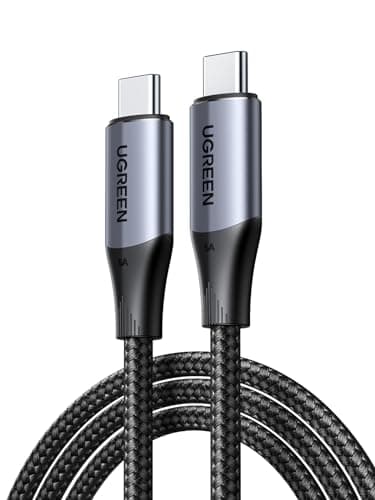 Image of UGREEN USB C to USB C Cable 240W USB 3.1 Gen 2 10Gbps 4K@60Hz Display USB C Charger Cable Compatible with iPhone Air/17/16, Galaxy S25 Ultra, iPad Pro/Air, MacBook Pro M3, USB-C Monitor, 1M