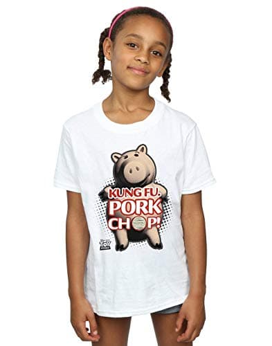 Image of Disney Girls Toy Story Kung Fu Pork Chop T-Shirt 5-6 Years White