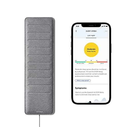 Image of Withings Sleep Analyzer - Clinically Validated Under-Mattress Sleep Tracker, Grey