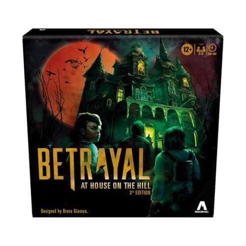 Image of Hasbro Gaming F4541 Avalon Betrayal at House on The Hill 3rd Edition Cooperative Board Game, for Ages 12 and Up for 3-6 Players, Multi-Colour, One Size