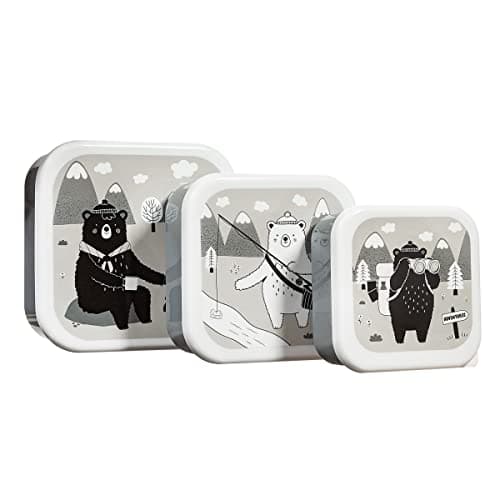 Image of Sass & Belle Bear Adventure Lunch Boxes - Set of 3
