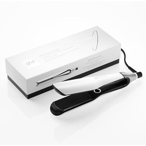 Image of ghd Chronos Max - Wide Plate Hair Straighteners, 3X Faster Hair Styling in One Stroke for 90% More Shine, 2.5X Less Frizz Lasting 24hr, No Extreme Heat Damage, Ideal for Thick & Curly Hair, UK - White