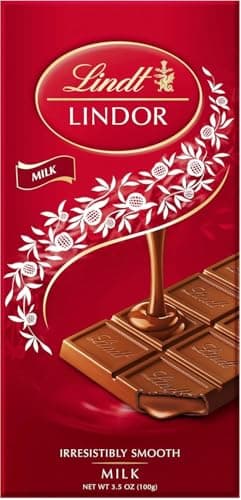 Image of Excellence Premium Swiss Chocolate Bar – Rich, Smooth & Perfect for Gifting (Lindt Lindor Milk Chocolate Bar 100G)