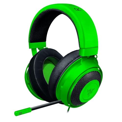 Image of Razer Kraken - Cross-Platform Wired Gaming Headset (Custom Tuned 50 mm Drivers, Unidirectional Microphone, 3.5 mm Cable with In-line controls, Cross Platform Compatible) Green