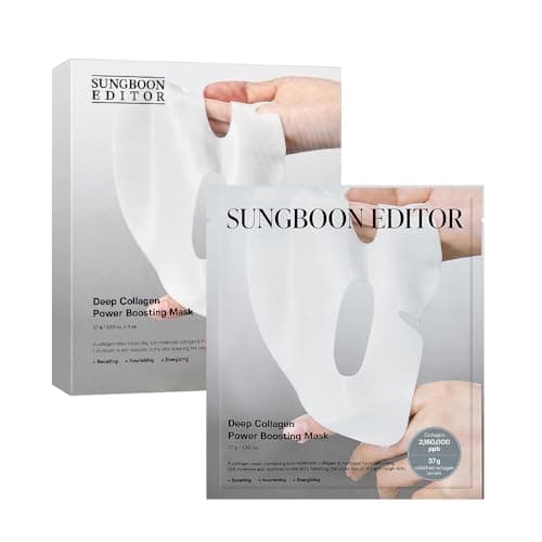 Image of SUNGBOON EDITOR Deep Collagen Overnight Mask Hydrating Mask for Glass Skin, Wrinkle Care, Firming & Pore Refining 2,160,000PPB Collagen + 9 Peptides Korean Skincare, 4ea Gifts for Women