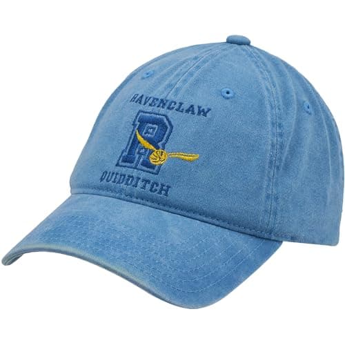 Image of Concept One Unisex's Harry Potter Dad Hat, Quidditch Women's Adjustable Cotton Baseball Cap with Curved Brim, Ravenclaw, One Size