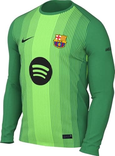 Image of Nike FC Barcelona 2025/26 Stadium Goalkeeper Men's Nike Dri-Fit Soccer Replica Long-Sleeve Jersey Goalkeeper Jersey