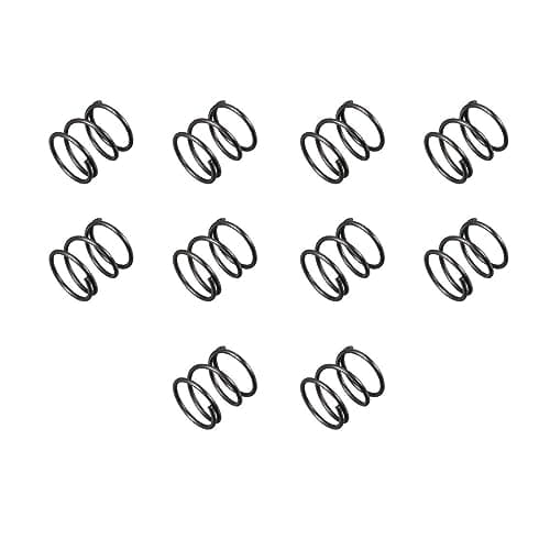 Image of TOP-VIGOR 10Pcs Compression Spring, 1.2mm Wire Dia, 15mm OD, 15mm Free Length Dual Extended Durable Dual Hook Tension Spring for Furniture Screen Doors Repair Projects