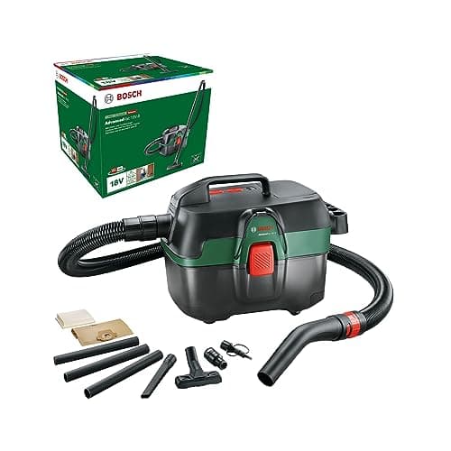 Image of Bosch Cordless Wet and Dry Vacuum Cleaner AdvancedVac 18V-8 (without battery, 18 Volt System, accessory set included, in carton packaging)