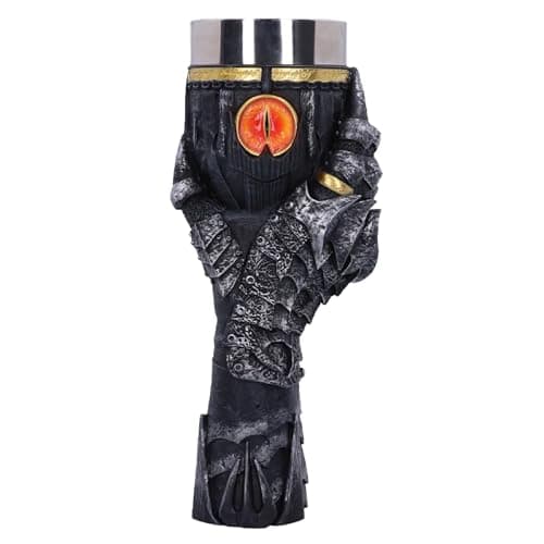 Image of Nemesis Now Officially Licensed Lord of The Rings Sauron Goblet, Grey, 22.5cm, 400 milliliters