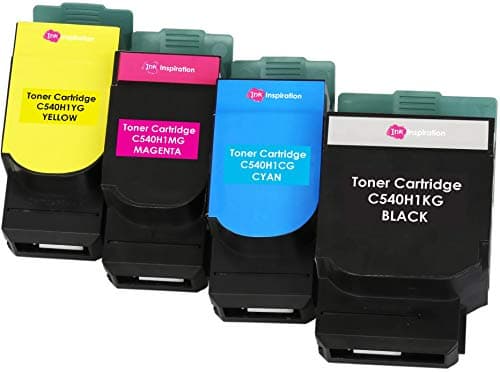 Image of Set of 4 Compatible Laser Toner Cartridges for C540n C543dn C544dn C544dtn C544dw C544n C546dtn X543dn X544dn X544dtn X544dw X544n | Print Yield: 2,500 Pages (Black) & 2,000 Pages (Colours)