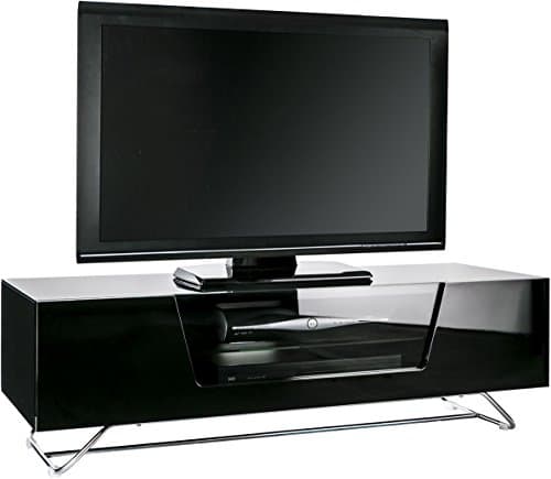Image of Alphason Chromium 2 1200 TV Cabinet - Black