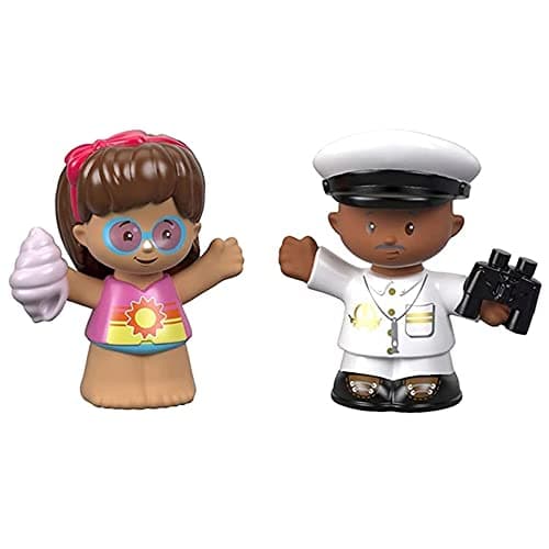 Image of Replacement Parts for Fisher-Price Little People Travel Together Friend Ship - FHD92 ~ Replacement Captain Beau and Mia Figures