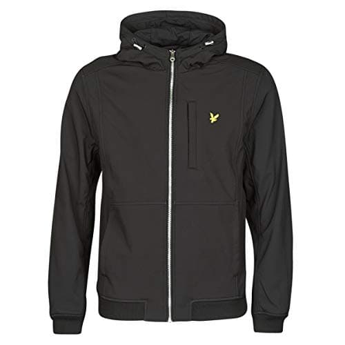 Image of Lyle & Scott Fleece Lined Softshell Jacket Jet Black M