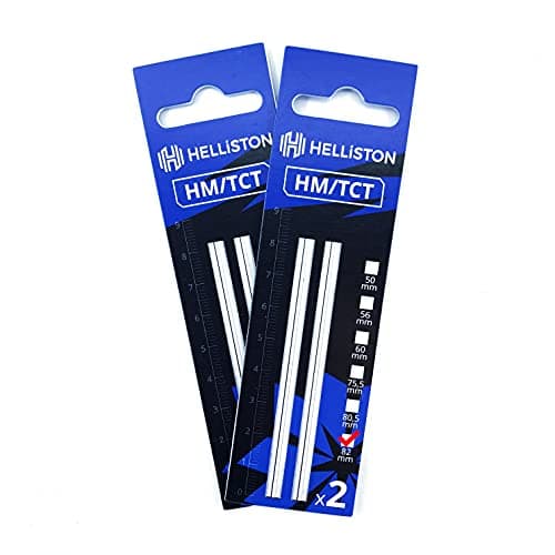 Image of HM/TCT Planer blades compatible with Makita KP0800, KP0800J, carbide, WITHOUT PLASTIC, 82mm (2 sets = 4 reversible planer knives)