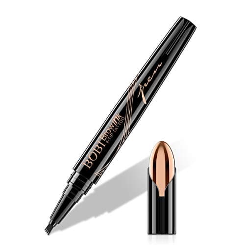 Image of Eyebrow Pencil - Eyebrow Pen with Fork Tip Long-lasting Waterproof Eyebrow Pen and Smudgeproof Brow Pen for Naturally Defined Eyebrows(Dark Brown)