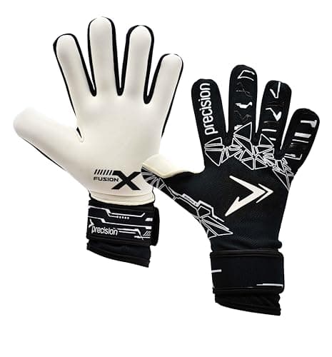 Image of ​​Precision Fusion X Pro Lite Giga Professional Football Junior Goalkeeper Gloves, Black, 7