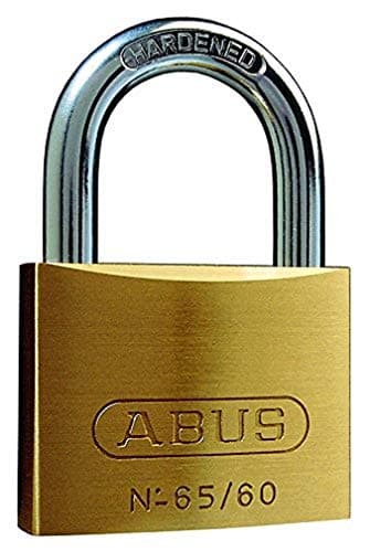 Image of ABUS padlock brass 65/60 - Cellar lock, locker lock and much more - Brass lock body - Hardened steel shackle - ABUS security level 6
