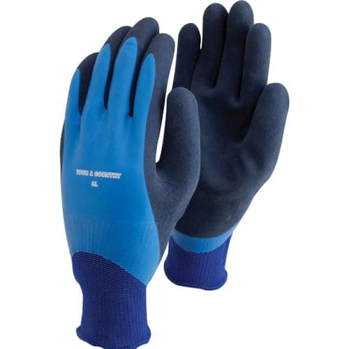 Image of Town & Country Mastergrip Waterproof Grip Gloves Blue L