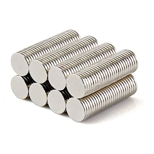 Image of Yizhet 50 PCS 8 * 1mm Magnets, Small Mini yet Strong, Neodymium for Fridge, Whiteboard, Craft, Postcards
