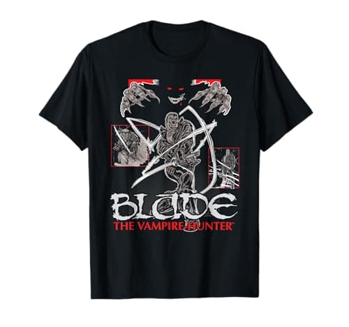 Image of Marvel Blade The Vampire Hunter 90s Comics T-Shirt