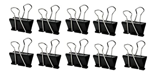 Image of Q-Connect 42mm Foldback Clip, Black (Pack of 10)